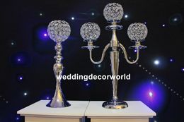 cheap sale Metal Candle Holders Flower Vase Rack Candle Stick Wedding Table Centrepiece Event Road Lead Candle Stands decor0902