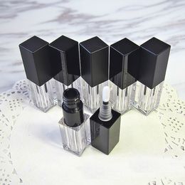 3.5ML 50pcs/lot Empty Square Plastic Lip Gloss Tube DIY Elegant Lipstick Sample Bottle Cosmetic Containers Lipgloss Package