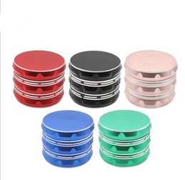 A New Type of Aluminum Alloy Smoke Grinder with White Edge Sound Moulding 63mm 4-Layer Metal Smoke Grinder