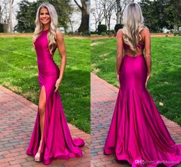 Vestidos De Fiesta Largos Fucsia Baratos Oferta Online | DHgate.com