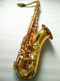 Nuevo tenor Mark VI Saxofón Sax de alta calidad 95% Copiar instrumentos Saxofón de latón dorado con boquilla de caja