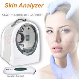 2019 Hot Items 3D Magic Mirror skin testing analysis machine with RGB+UV facial skin analyzer for spa beauty home use