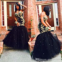sexy black mermaid evening dresses sweetheart african prom dress plus size floor length pageant party gowns custom