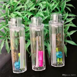 The new yuppie acrylic mini hand to the pot   , New Unique Glass Bongs Glass Pipes Water Pipes Hookah Oil Rigs Smoking with Droppe