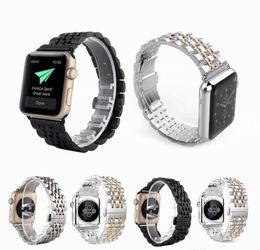 Luxury Stainless Steel metal band Strap for apple watch series 4 40mm 44mm link bracelet wrist belt Watchband for iWatch Accessories