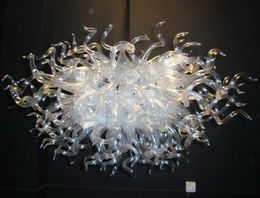 Italian Ceiling Lights Fixture New Fashionable Clear Chain Hanging LED Hand Blown Glass Chandelier Styles (LR099)