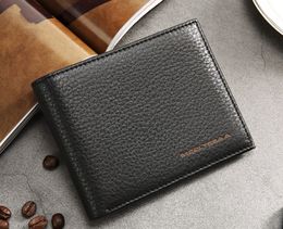 Designer wallets Men business casual wallets lichee grain real leather multi slots short purses lowest prices 3pc