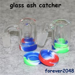 Hookah bong ashcatcher With Female Male 14mm Joint Bubbler ash catcher Silicone Container for glass bongs water pipe