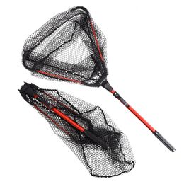 Telescoping For Fishing Pole Foldable Aluminium Alloy Retractable Landing Net Fishing Net