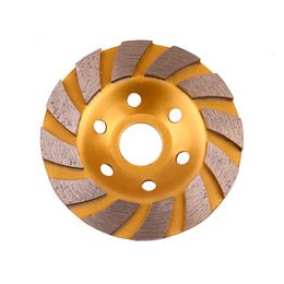 6 Pieces 3 Inch 4 Inch Floor Grinding Wheel Diamond Grinding Cup Wheel Turbo Disc for Granite Marble Concrete in Good Price