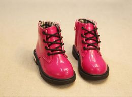 子供の秋冬の赤ちゃん男の子オックスフォードの靴子供のための女の子ファッションマーティンブーツ幼児PUレザーブーツサイズ21-36