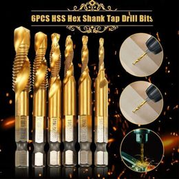 Gold /& Silber 5mm Schnellwechsel-Hex Schaftschraube Versenkbohrer 3mm-10mm haltbare Gebrauch HSS 5 Fluten Senker Holzbohrer Wrench