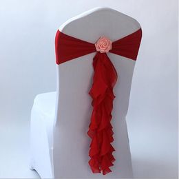 Factory supply Chair Covers And Sashes Spandex Chair Cover Sash New design wedding chair sash Wedding Chairs Covers party supplies