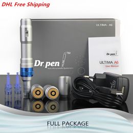 2IN1 Wired and Wireless Ultima A6 Dr.Pen Electric Micro Needle Derma Pen with 2 Batteries Rechargeable Auto Dermapen Dr.pen Skin Care