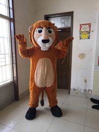 high quality Real Pictures lion mascot costume anime costumes advertising mascotte Adult Size factory direct free shipping