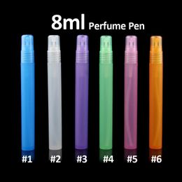 8ml Travel Portable Perfume Bottle Spray Bottles Cosmetic Containers Perfumes Empty Atomizer Plastic Pen free ship 100