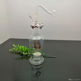 Colour point sand core Philtre vase glass water bottle Glass bongs Oil Burner Glass Water Pipe Oil Rigs Smoking Rigs Free