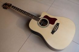 wholesale new guitar acoustic electric guitar, 41# 610ce model top quality in Natural 120117