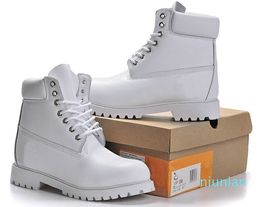 Hot Sale- Boot Couples Leather High Cut Warm Snow Boots Casual Martin Boots Hiking Sports Trainer Shoes Sneakers