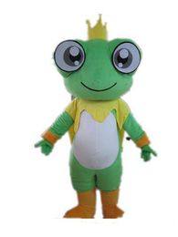 2019 Discount factory sale Good vision and good Ventilation a big eyes frog mascot costume for adult to wear