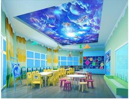 3d Ceiling Murals Wallpaper Custom Photo Cartoon Twelve Constellations Galaxy Living Room Home Decor 3d Wall Mural Wallpaper For Walls 3d