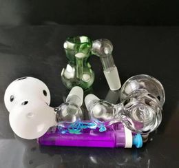 Colour wave point plug glass bongs accessories   , Colourful Pipe Smoking Curved Glass Pipes Oil Burner Pipes Water Pipes Dab Rig Glass Bongs