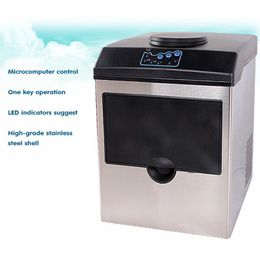 Mini automatic electric ice machine portable bullet round ice machine small bar coffee shop 25kg / 24h for sale