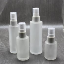 Clear Glass Bottle Lotion Pump Bottle 30ML 40ML 50ML Cosmetic Packaging Container Glass Spray Bottles F3299