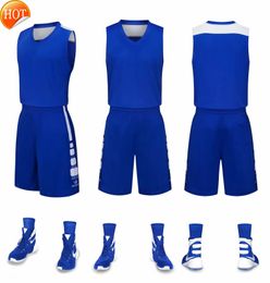 2019 New Blank Basketball jerseys printed logo Mens size S-XXL cheap price fast shipping good quality STARSPORT BLUE SB001AA1