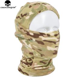 Fleece-Wärmehaube für Airsoft Painball CS Wargame, Outdoor-Schnee-Gesichtsmaske, Kopfbedeckung, Nackenschutz, Multicam