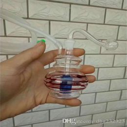 Mini, color glass pot Wholesale Glass bongs Oil Burner Glass Pipes Water Pipe Oil Rigs, Oil.