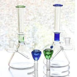 Special Design Glass Bong Free Type Glass Water Pipe Cool Feeling Heady Smoking Hookahs Recycler Oil Rigs with Bowl 100%Real Image