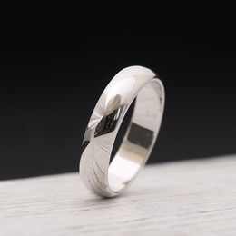 Hot sale Surface Lovers Rings 18K Rose Gold and silver 316L Stainless Steel for women and man band Rings in 0.45cm width Jewelry Free Shippi