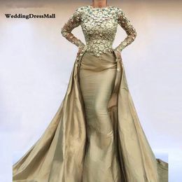 Langarmes muslimisches Abendkleid Kaftan Dubai formelle Abendkleider Kleider Vestido Formatura Longo317y