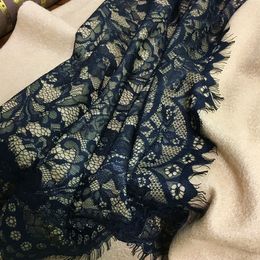 Wholesale- product Knitting cashmere material Good quality thick Lace Warm scarf pashmina for women size 200cm - 72cm