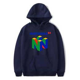 Thick New Brand Classic Game N64 Printing Hooded Sweatshirt Harajuku Hoodies Large Size Pullover Clothing Hip Hop Streetwear