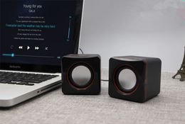 black Laptop subwoofer USB small stereo mini portable speaker phone gift speaker dhl free Combination Speakers dhl free