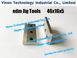 (10pcs/lot) edm Jig Tools Holder Z022 size: 46Lx16Wx5tmm, Jig Holder Wire EDM Extensions Clamp for EDM Wire Machines