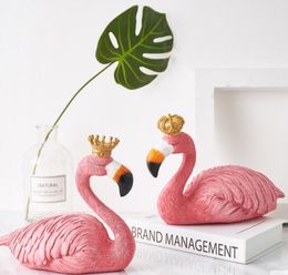 Ins Nordic flamingo ornaments girls room decorations simple home living room TV cabinet creative small furnishings