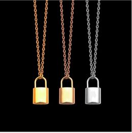 Lock picture Necklace couple hanging lock head Necklace