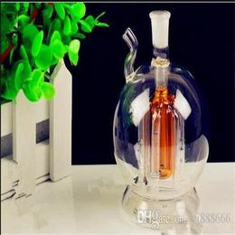 Small Cylindrical Six Claw Hookah ,Wholesale Bongs Oil Burner Pipes Water Pipes Glass Pipe Oil Rigs Smoking Free Shipping