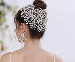 Fashion Wedding Bridal Headpiece Hair Accessories with Crystal Bridal Crowns and Tiaras Head Jewellery Rhinestone Bridal Tiara Headb245v