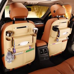 New Car seat back storage Organiser bag Universal PU Leather Multifunction storage box Stowing Tidying Pocket Auto Styling225I