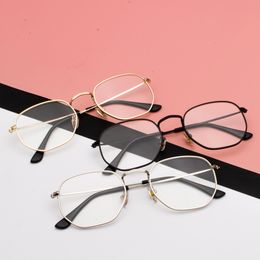 Wholesale-for women clear lens gold silver vintage eyewear frames men gift decoration
