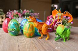 12PCS/ Lot Dinosaur World Dinosaur Egg Deformed Ultraman Funny Easter eggs Help children explore unknown toys