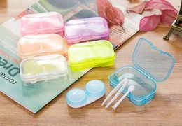 100Pcs Contact Lens Case Contact Lens Box Accessories Contact Lens Kit 6 Colours