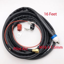 5 Metres CNC Auto Cutting Machine Hypertherm Cutter Straight Torch Set Complete 16 Feet P-80 P80 Plasma Torch