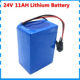 250W 24V 11AH battery 24V 7S5P battery pack 350W Lithium ion batterie 24 V 11ah with 2A Charger Free shipping