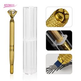 Microblade Manual Pen with Storage Box Kit Crystal Shape Eyebrow Tattoo Supply Tattoo Eye Brow Pen