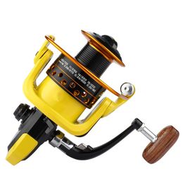 YUYU Metal Fishing Reel Spinning Reel metal spool 500 1000 2000 3000 4000 5000 6000 7000 12BB Ratio 5.2:1 Fishing Tackle